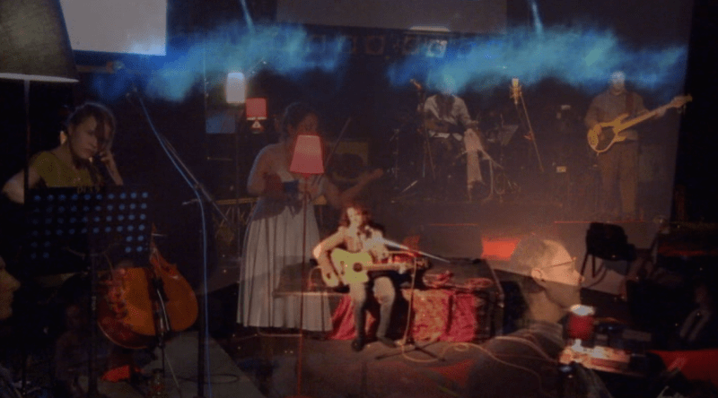 original music composition with drawn live drawn animation, SCU Lismore, NSW Australia